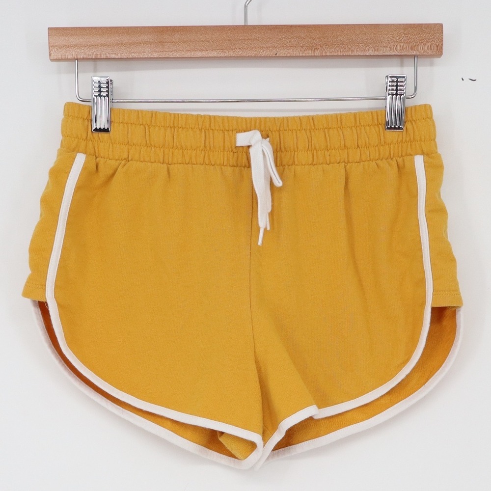 Forever 21 Shorts Womens XS Dolphin Athletic Yellow Contrast Trim Good